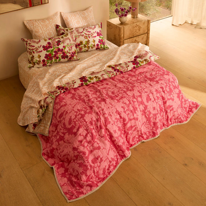 Bonnie & Neil Daisy Buff Linen Fitted Sheet