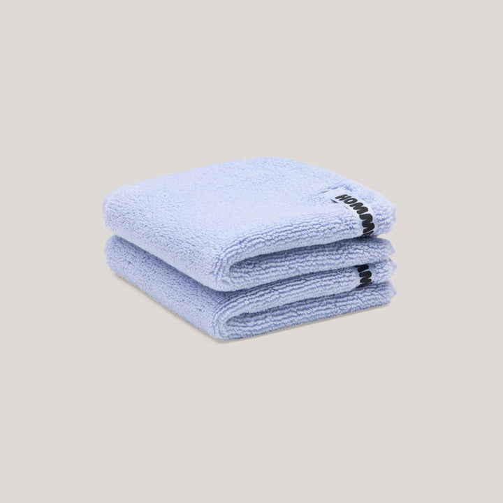 Hommey 2 Pack Face Washer - Cornflower