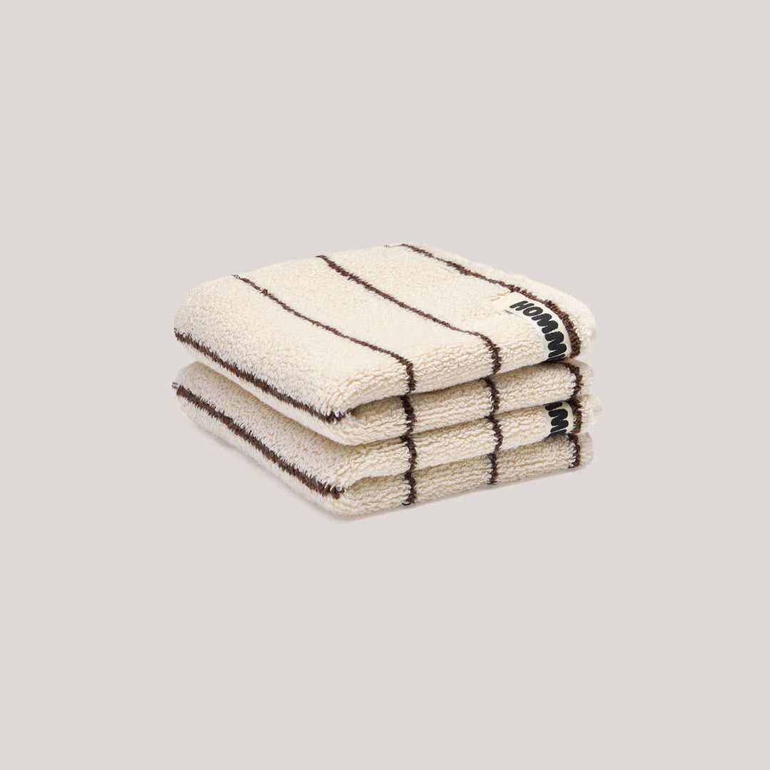 Hommey 2 Pack Face Washer - Cream