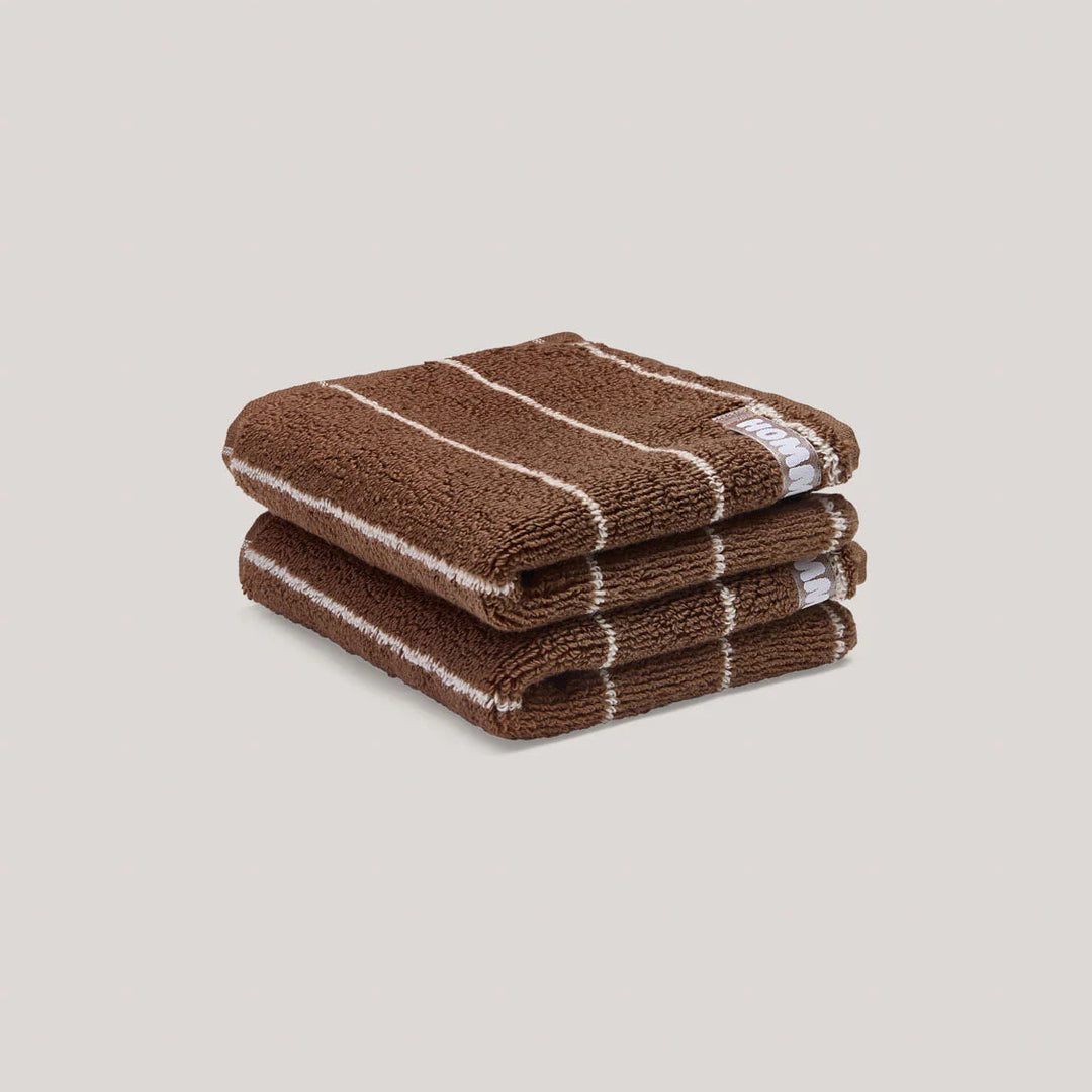 Hommey 2 Pack Face Washer - Hazelnut