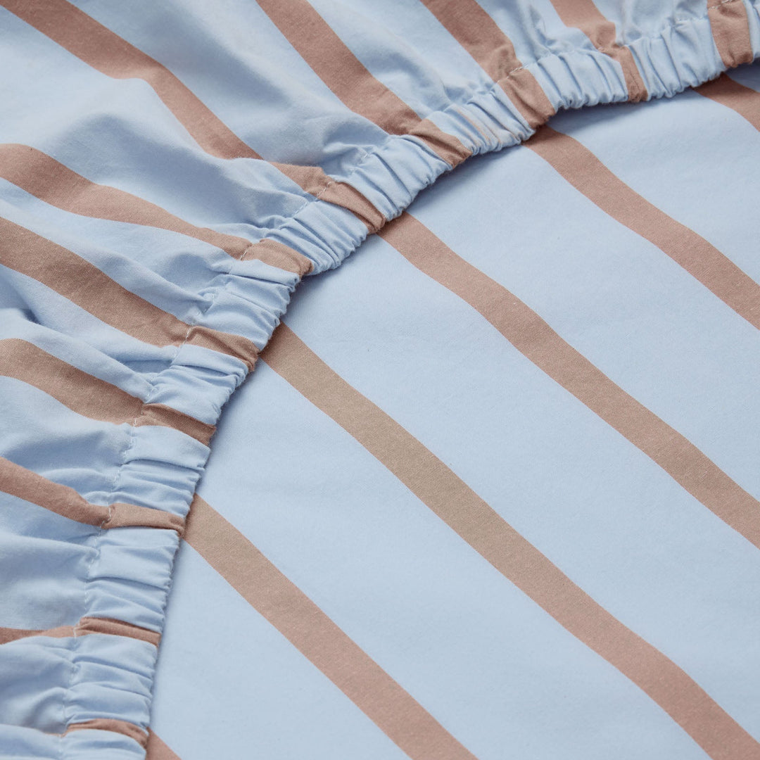 Hommey Fitted Sheet - Chambray Blue