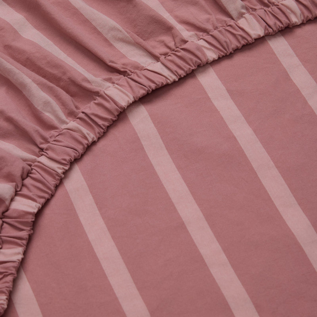 Hommey Fitted Sheet - Dusty Pink