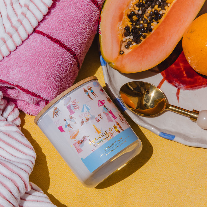 Frankie Gusti Holiday Series Candle - Coconut Surf