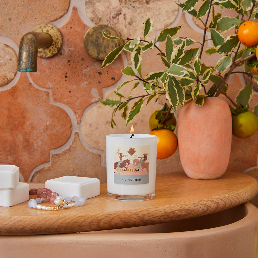 Frankie Gusti Artist Series Candle + Steamer Duo - Riding Tides