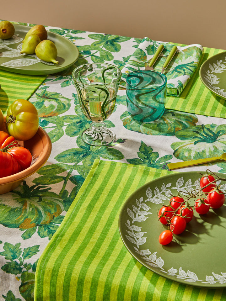 Bonnie & Neil Waves Green Goblets