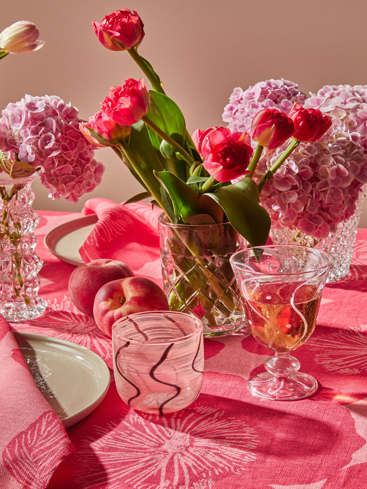 Bonnie & Neil Waves Pink Goblets