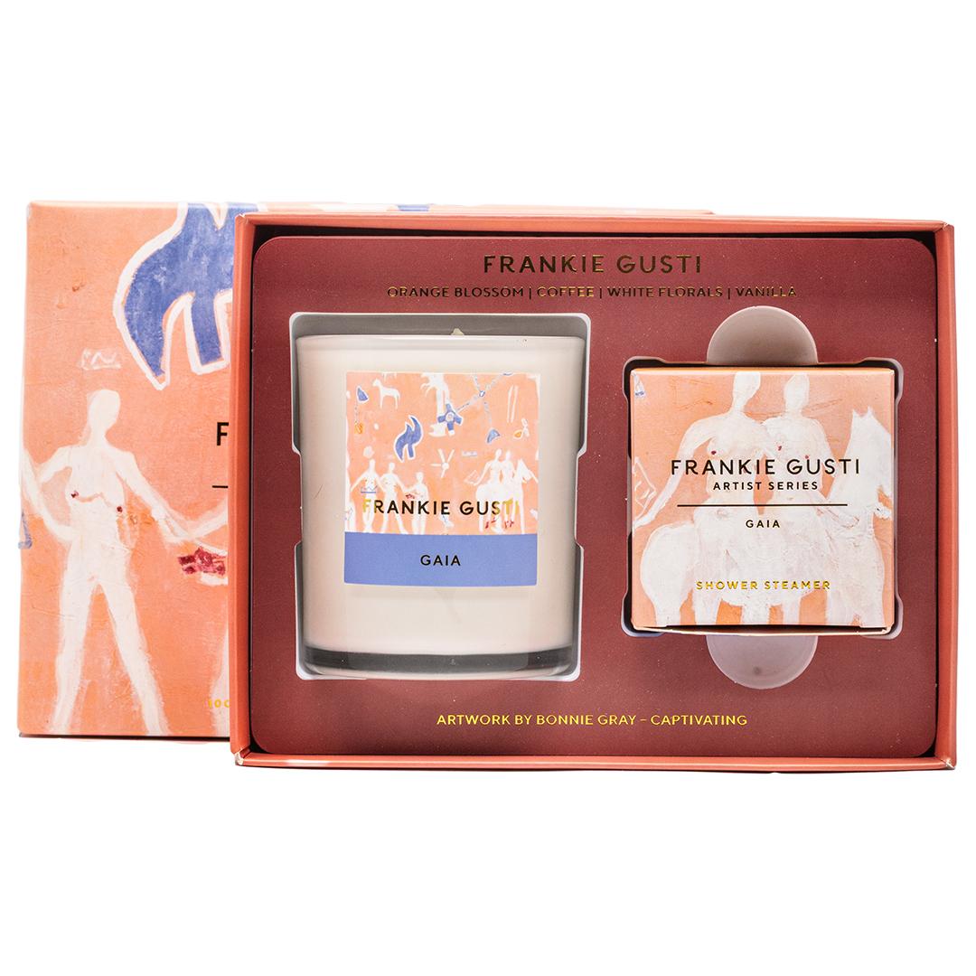 Frankie Gusti Artist Series Candle + Steamer Duo - Gaia