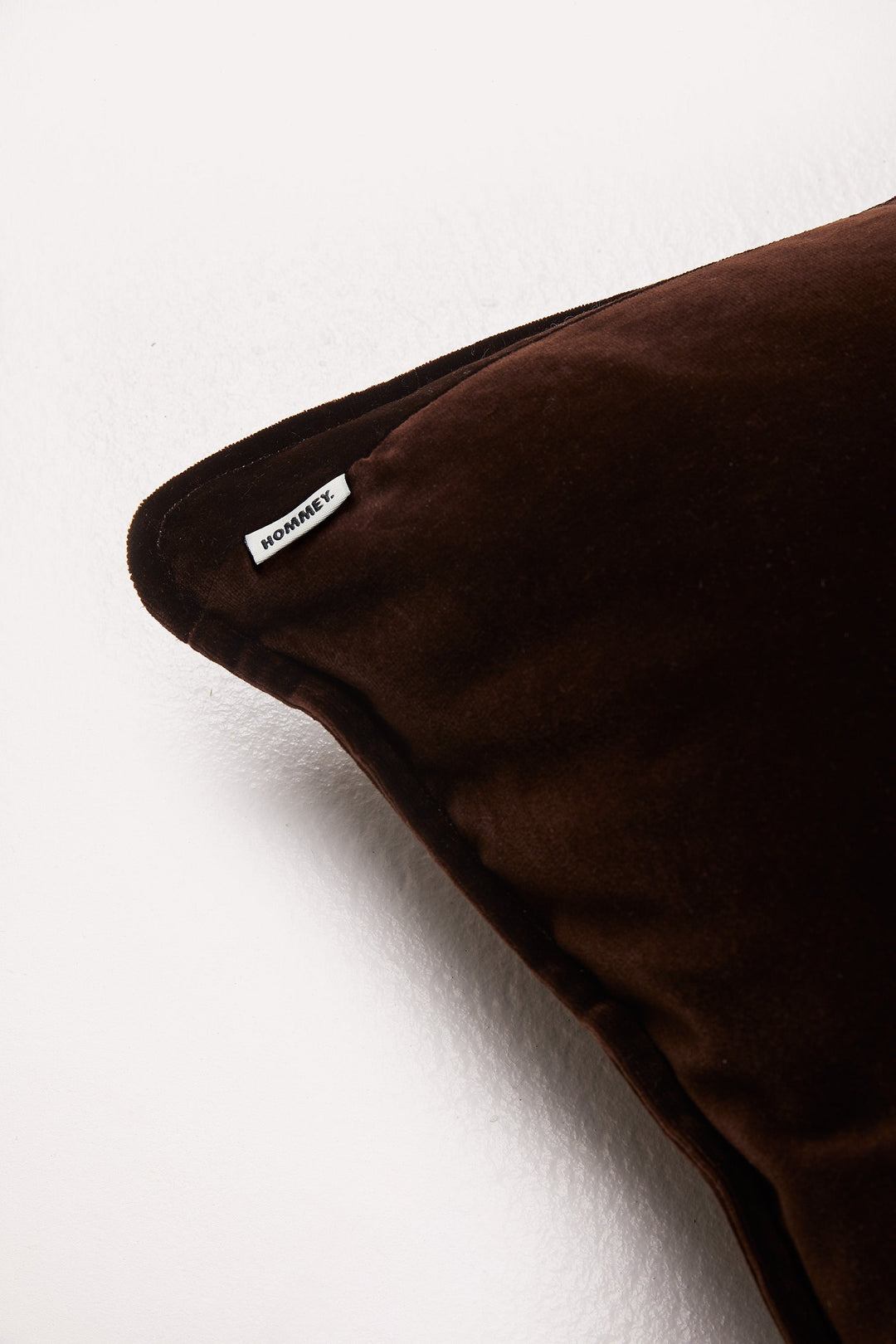 Hommey Velvet Cushion - Chocolate