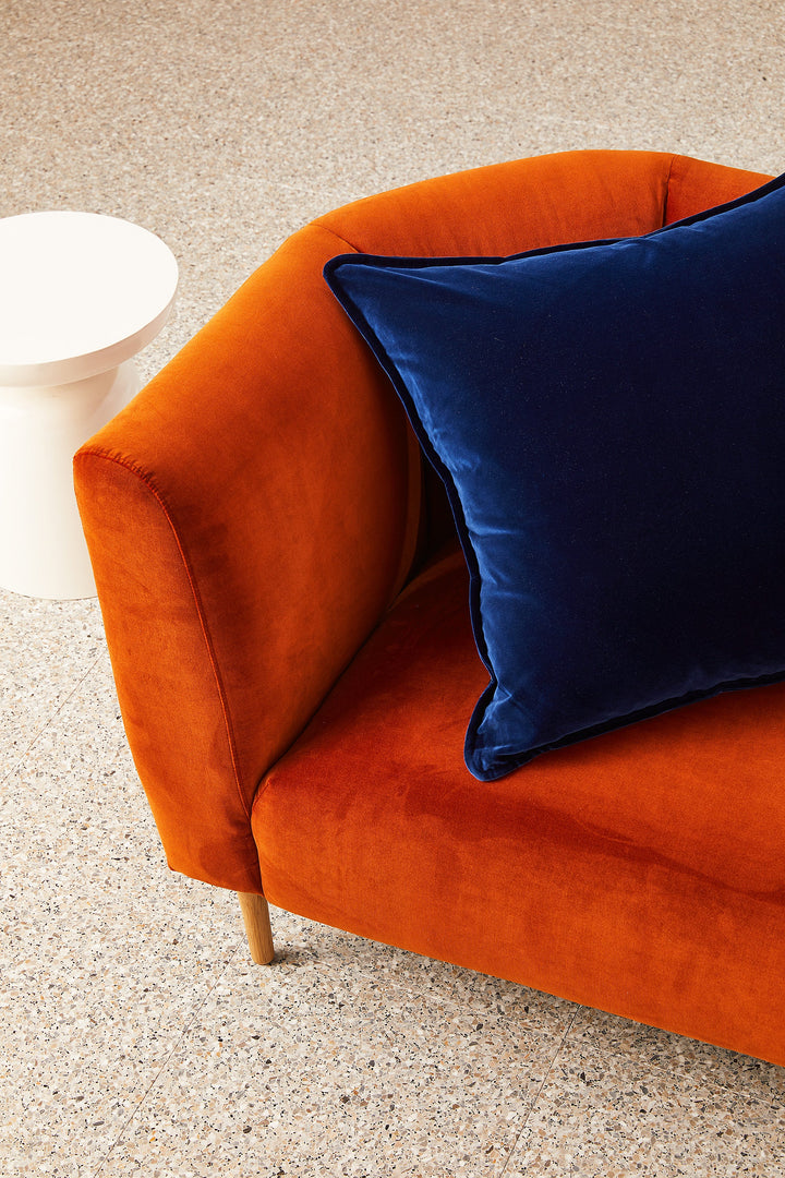 Hommey Velvet Cushion - Midnight Blue