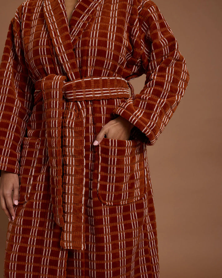 Hommey Robe - Terracotta