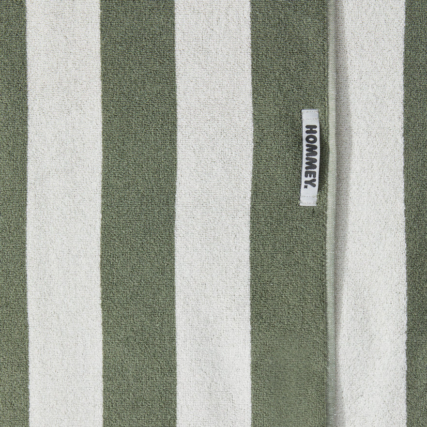 Hommey Beach Towel - Matcha Stripes