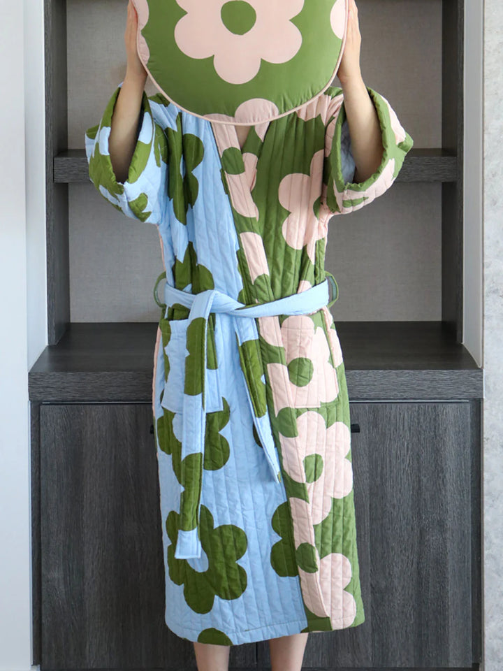 Mosey Me Flowerbed Quilted Robe