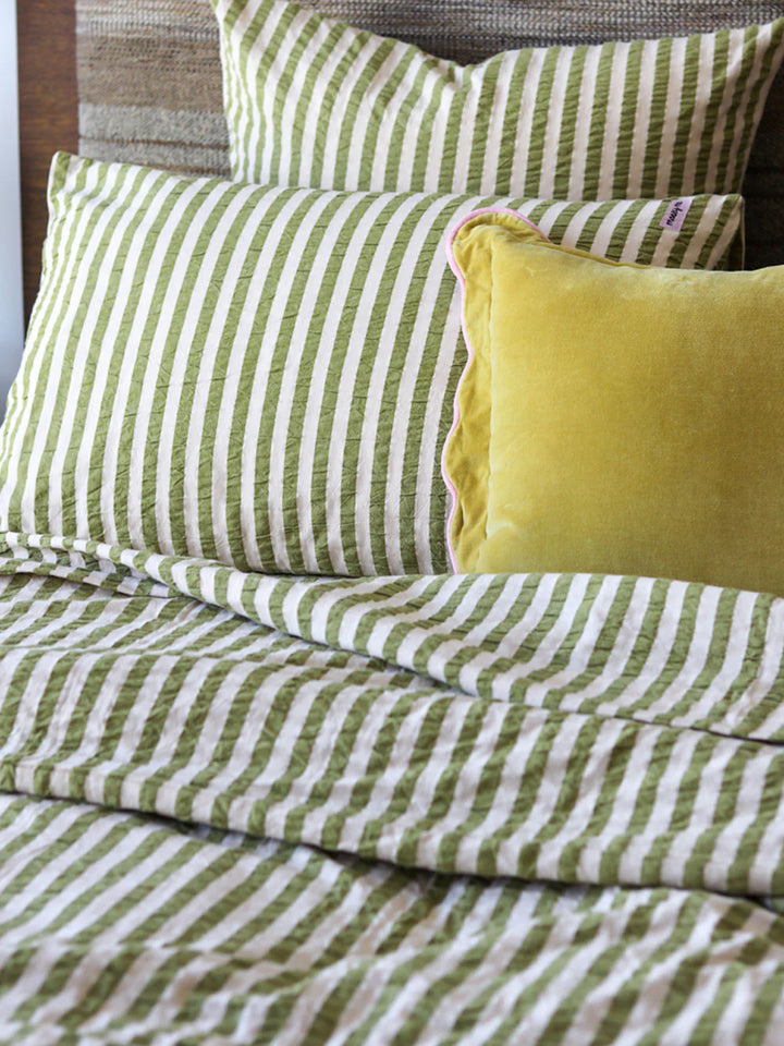 Mosey Me Seersucker Stripe Standard Pillowcase Set