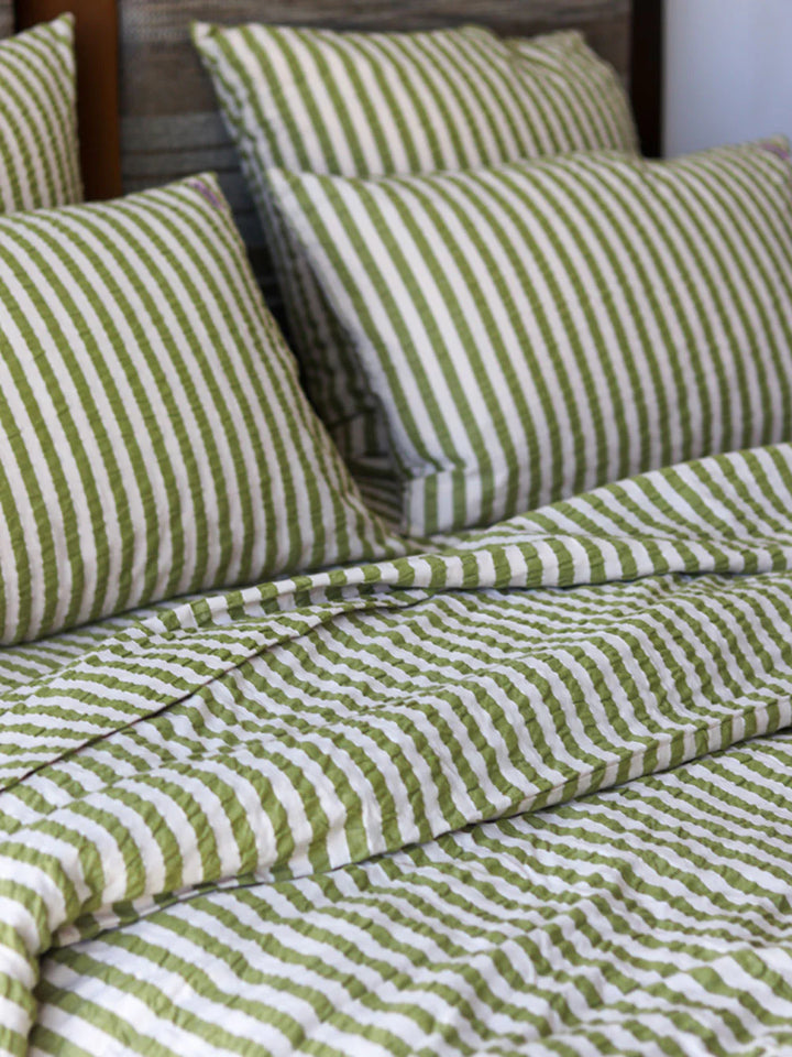 Mosey Me Seersucker Stripe Standard Pillowcase Set