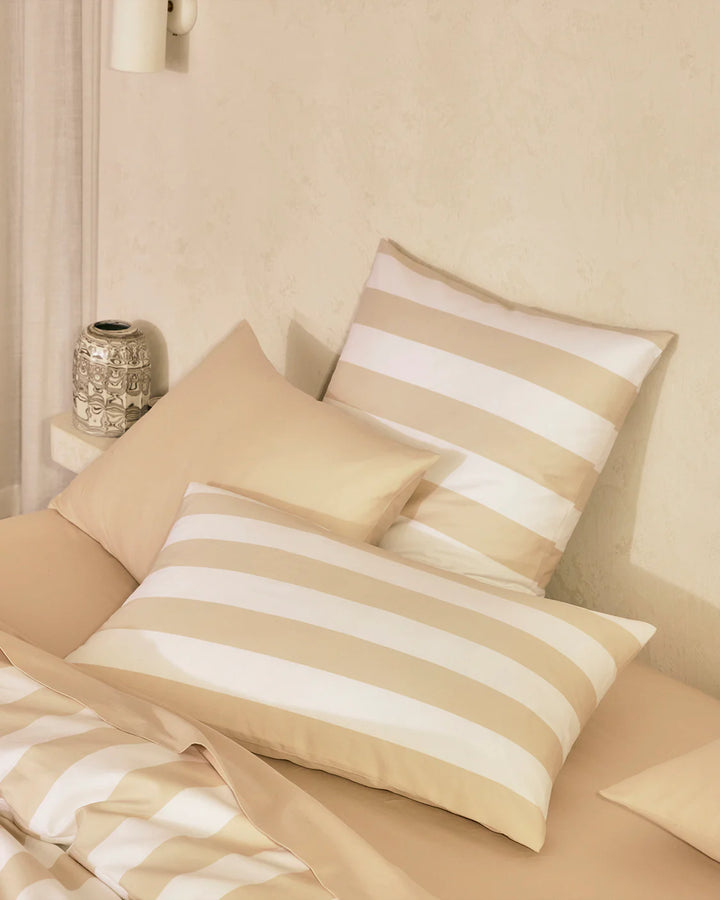 Hommey European Pillowcase - Biscotti Stripes