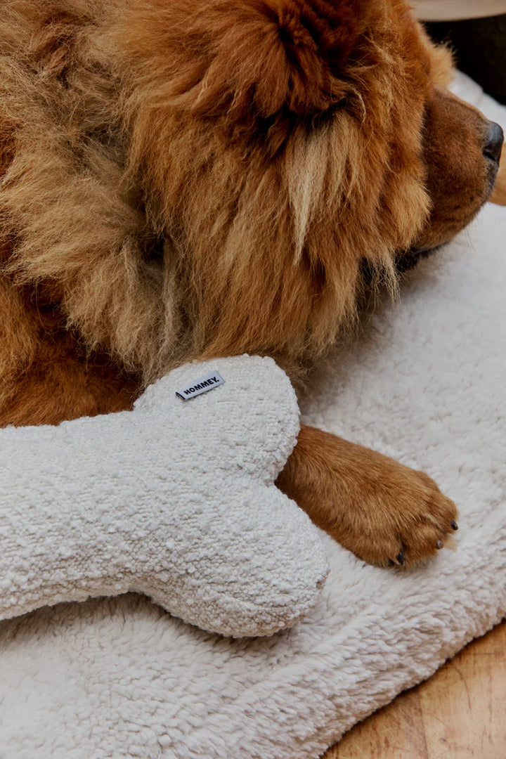 Hommey Boucle Bone Pillow - Milkshake