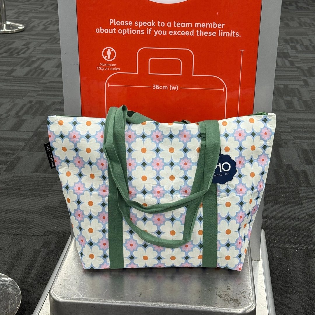 Project Ten Medium Zip Tote - Daisy