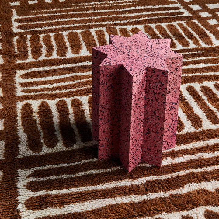 Bonnie & Neil Cork Star Side Table - Pink