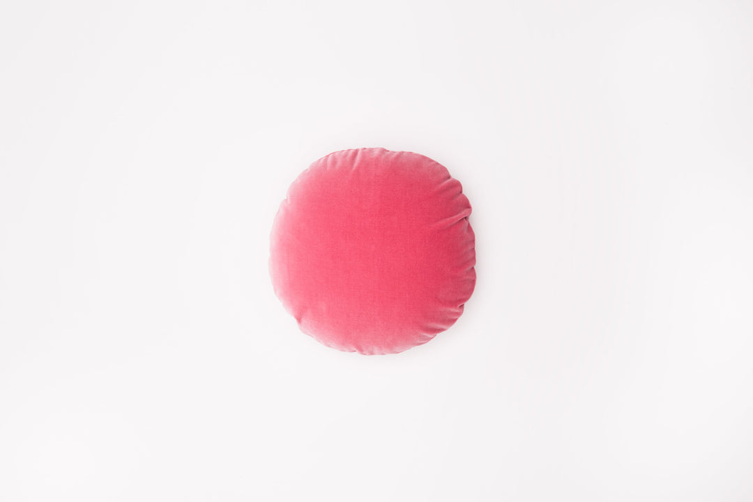 Hommey Junior Velvet Round Cushion - Bubblegum