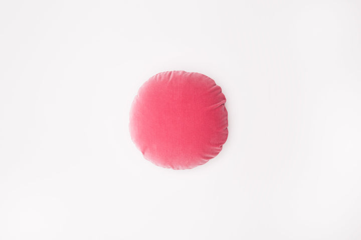 Hommey Junior Velvet Round Cushion - Bubblegum