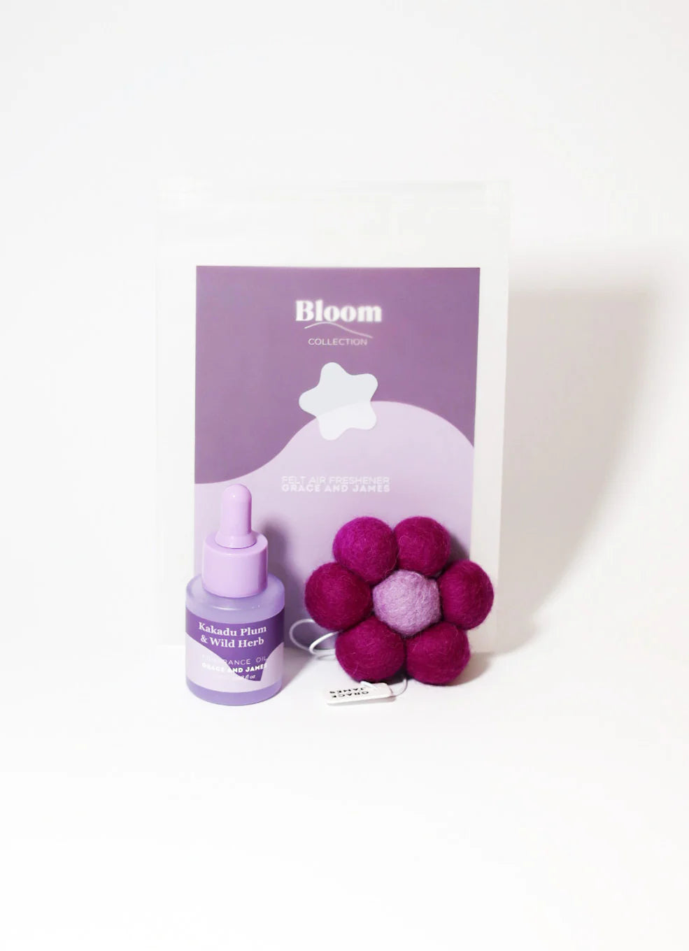 Grace and James Kakadu Plum & Wild Herb Felt Air Freshener