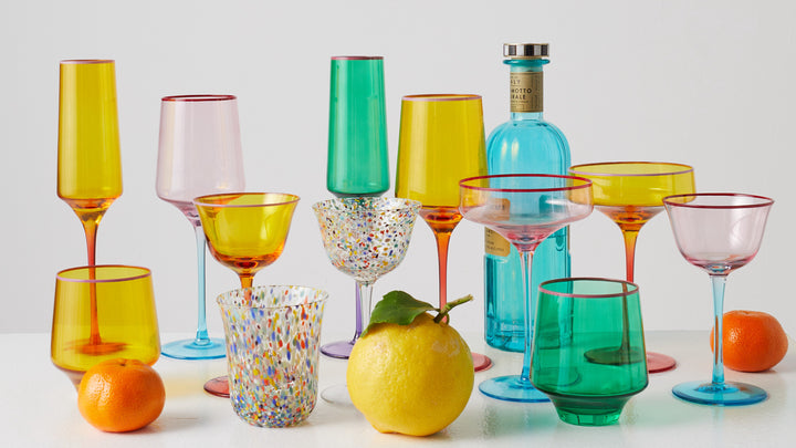 Kip & Co Tropical Punch Margarita Glass 2P Set