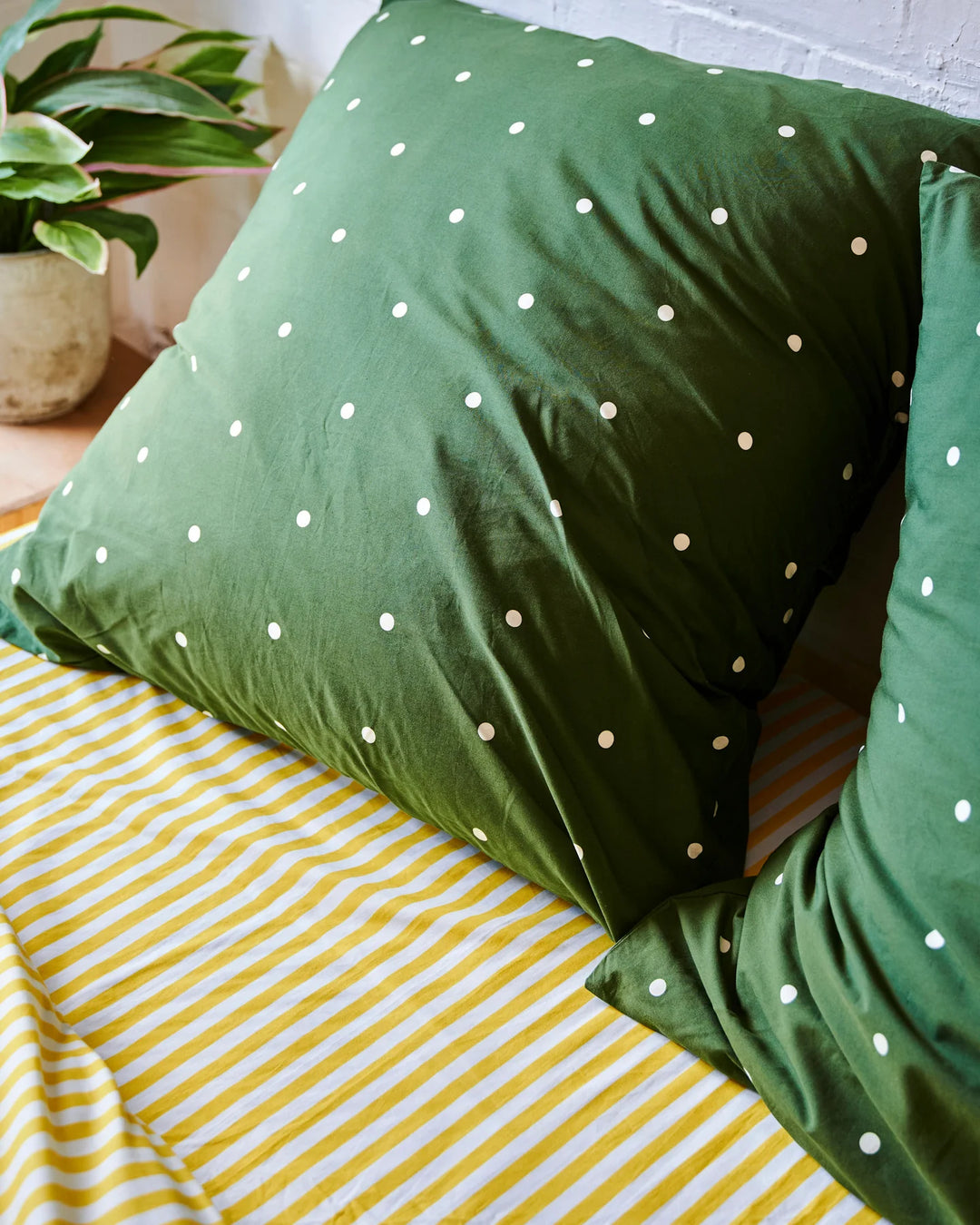 Kip & Co Limoncello Stripe Organic Cotton Fitted Sheet