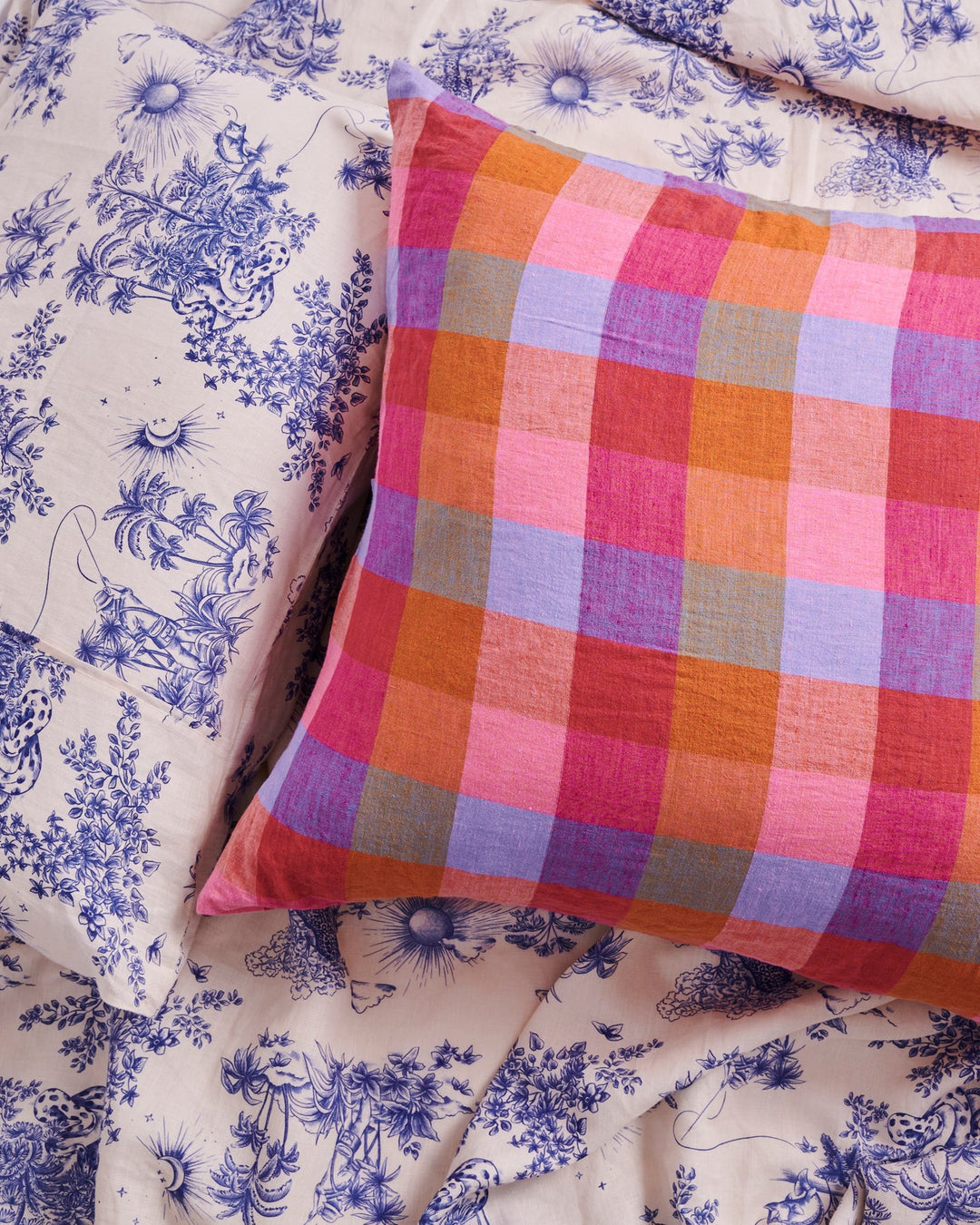 Kip & Co Tutti Frutti Linen European Pillowcases