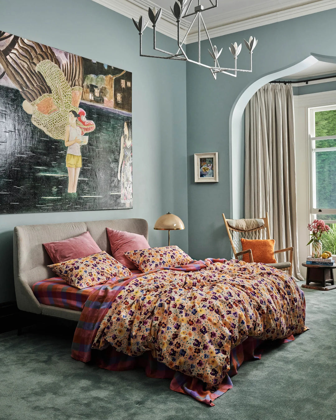 Kip & Co Tutti Frutti Linen Fitted Sheet