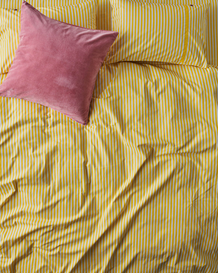 Kip & Co Limoncello Stripe Organic Cotton Pillowcases