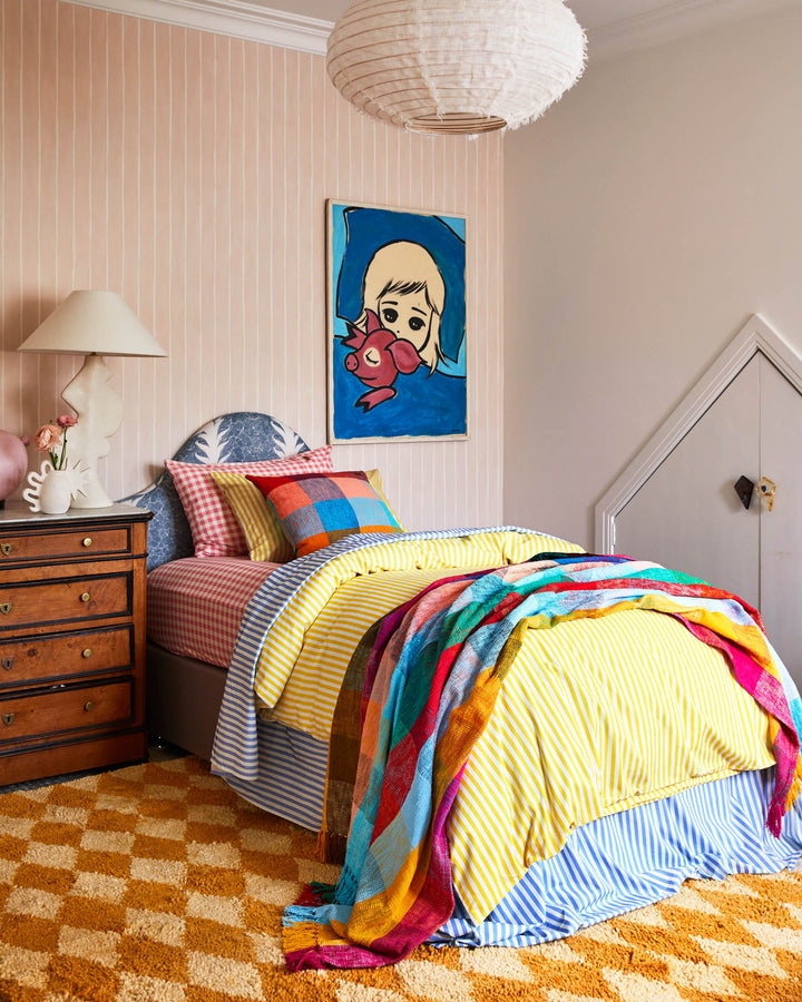 Kip & Co Limoncello Stripe Organic Cotton Quilt Cover