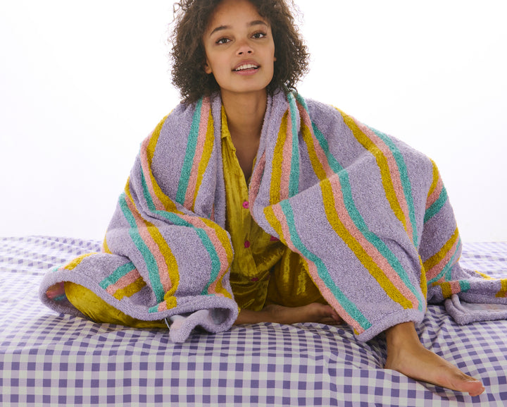 Kip & Co Mirage Stripe Boucle Blanket
