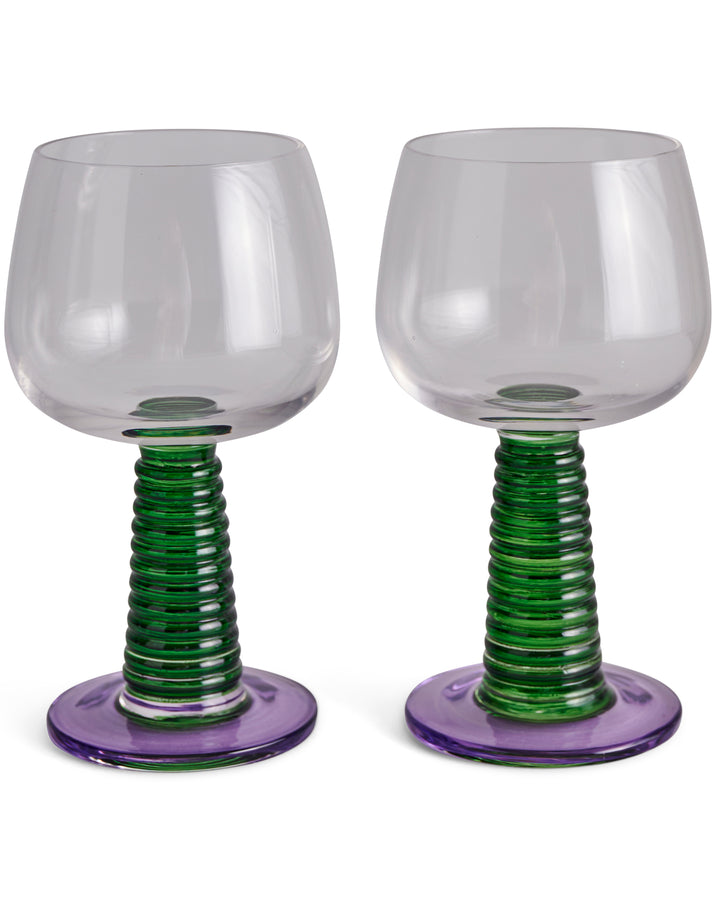 Kip & Co Garden Party Stalk Wine Glass 2P Set