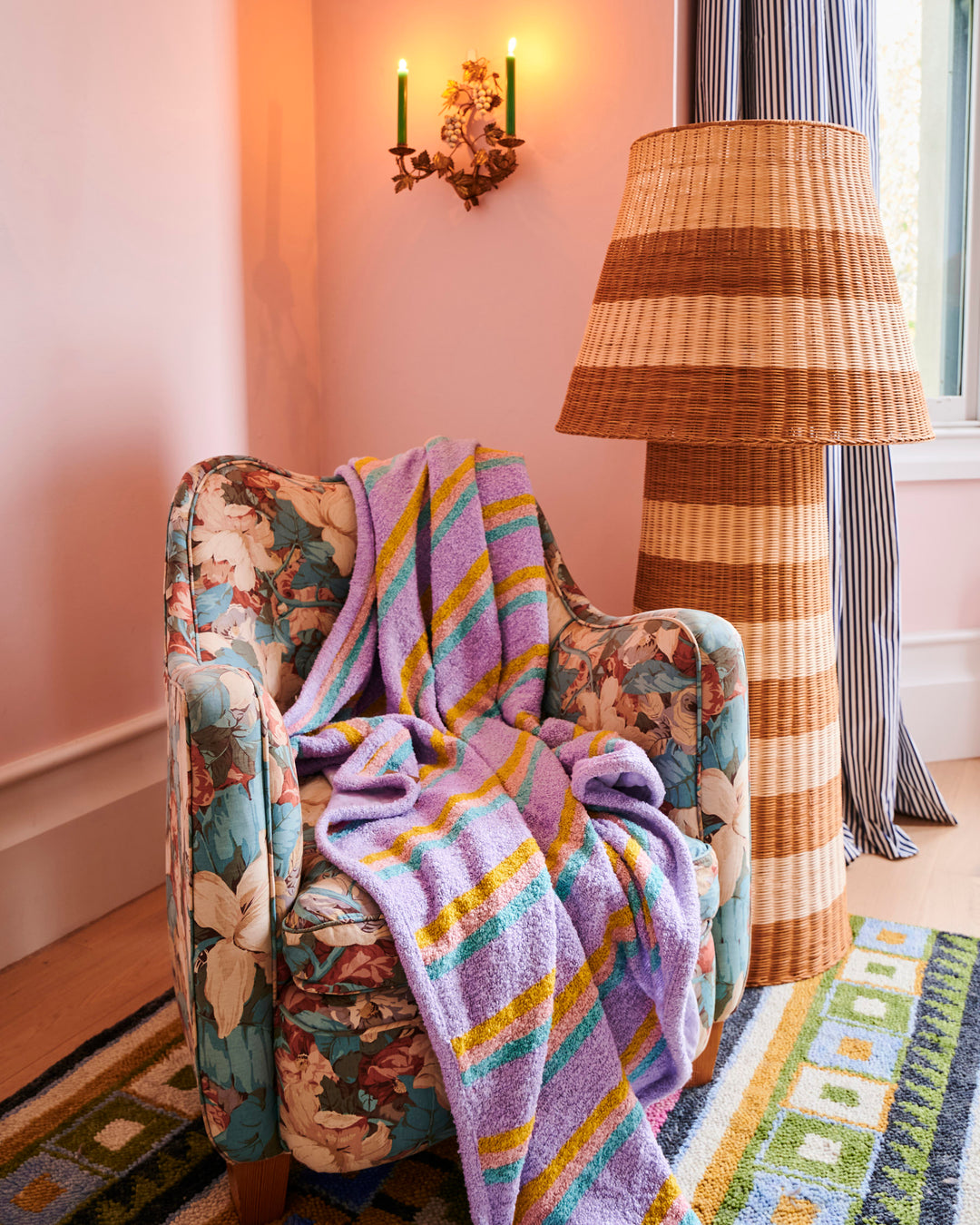 Kip & Co Mirage Stripe Boucle Blanket