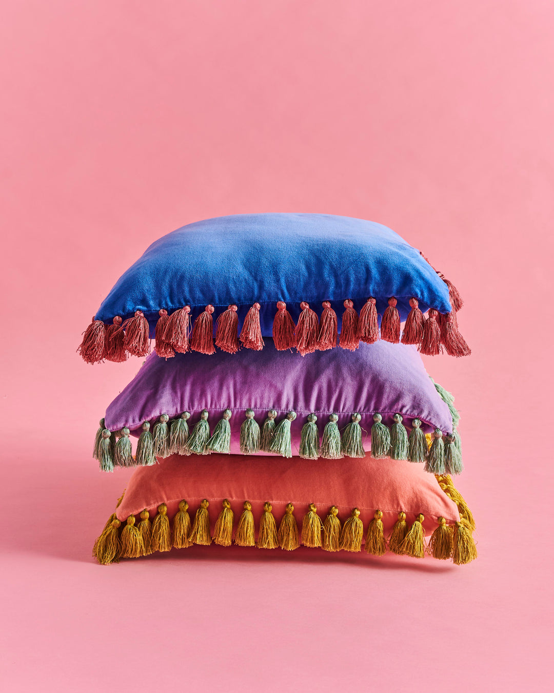 Kip & Co Wisteria Lane Velvet Tassel Cushion