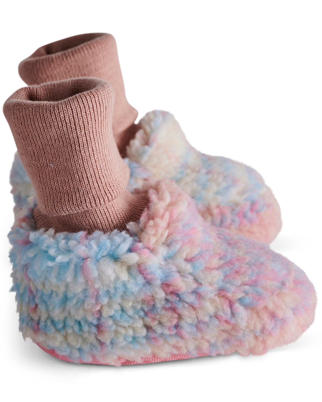 Kip & Co Pastel Dreams Tartan Sherpa Baby Booties