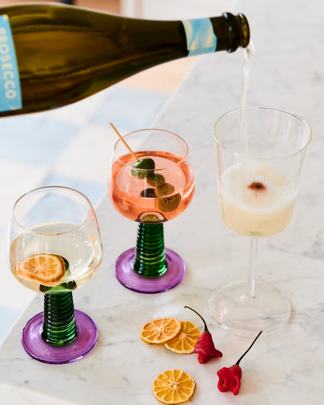 Kip & Co Garden Party Stalk Wine Glass 2P Set