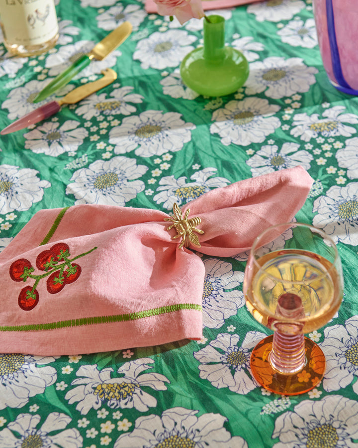 Kip & Co Supper Club Embroidered Linen 4P Napkin Set