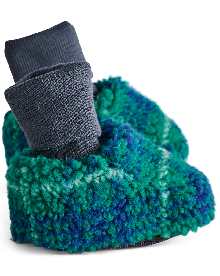 Kip & Co Wilderness Tartan Sherpa Baby Booties
