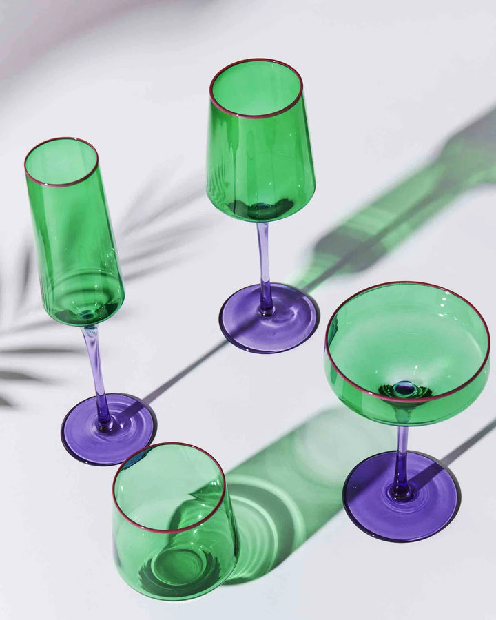 Kip & Co Jaded Vino Glass 2P Set