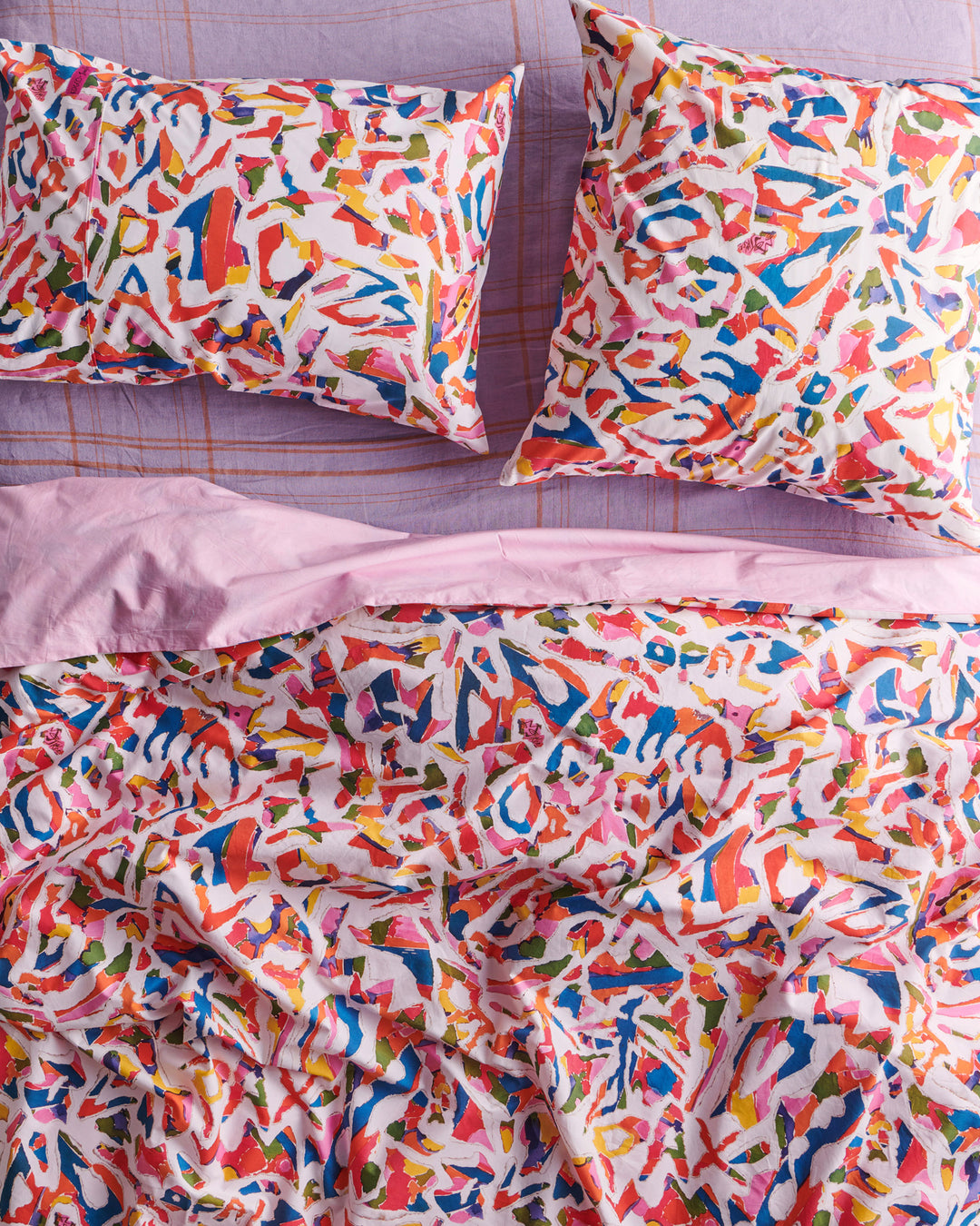 Kip & Co x Jenny Kee Opal Oz Pax White Organic Cotton European Pillowcases