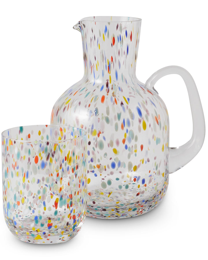 Kip & Co Party Speckle Carafe & Glass - Glassware