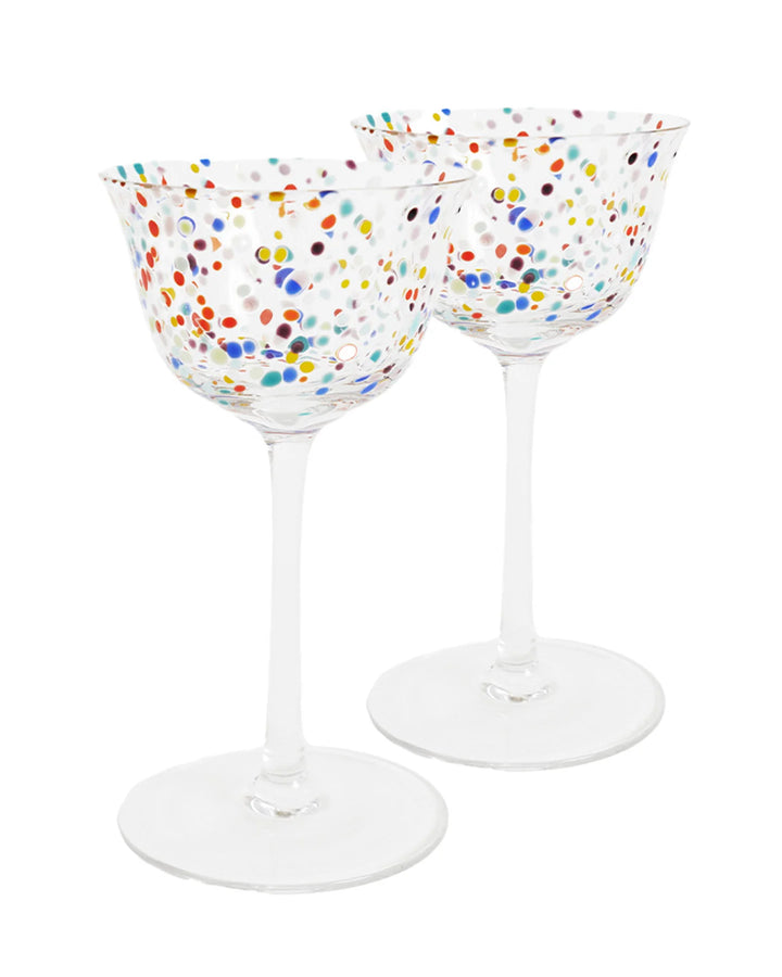 Kip & Co Party Speckle Coupe Glass