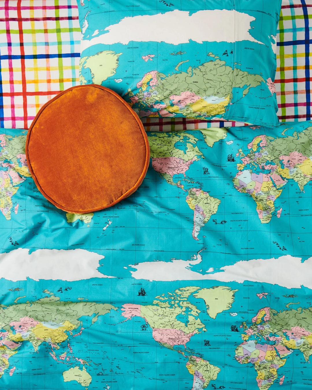 Kip & Co Marmalade Velvet Pea Cushion