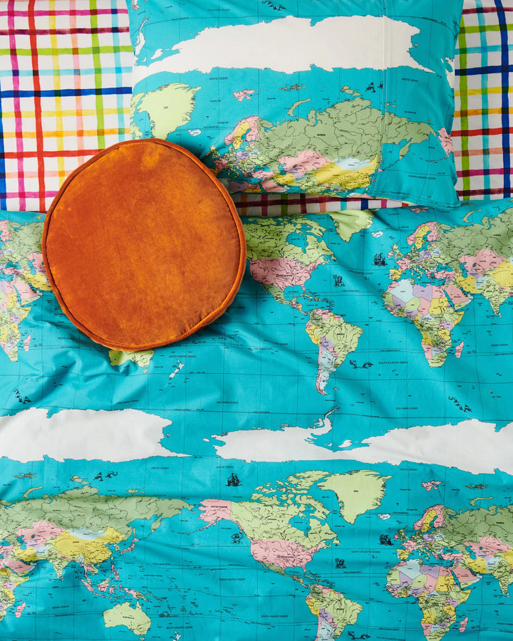 Kip & Co Marmalade Velvet Pea Cushion