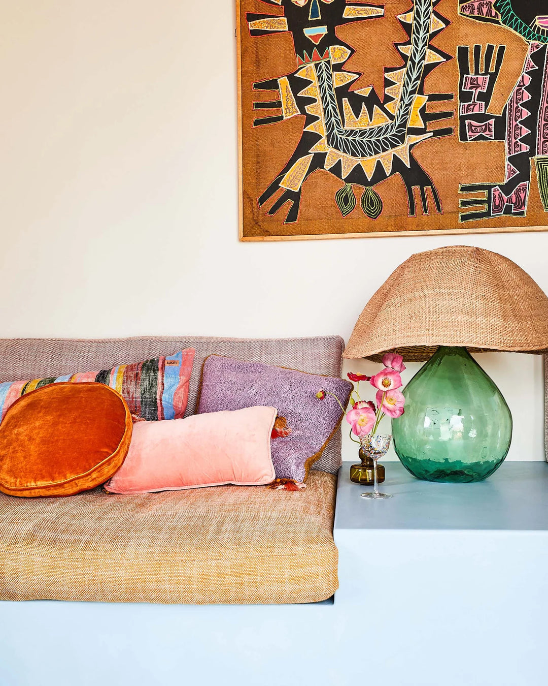 Kip & Co Marmalade Velvet Pea Cushion