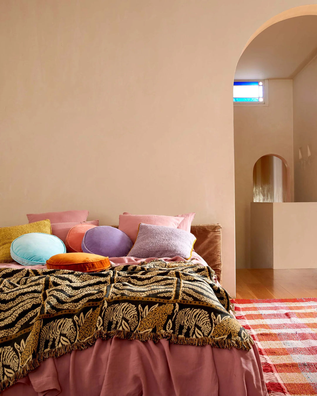 Kip & Co Marmalade Velvet Pea Cushion