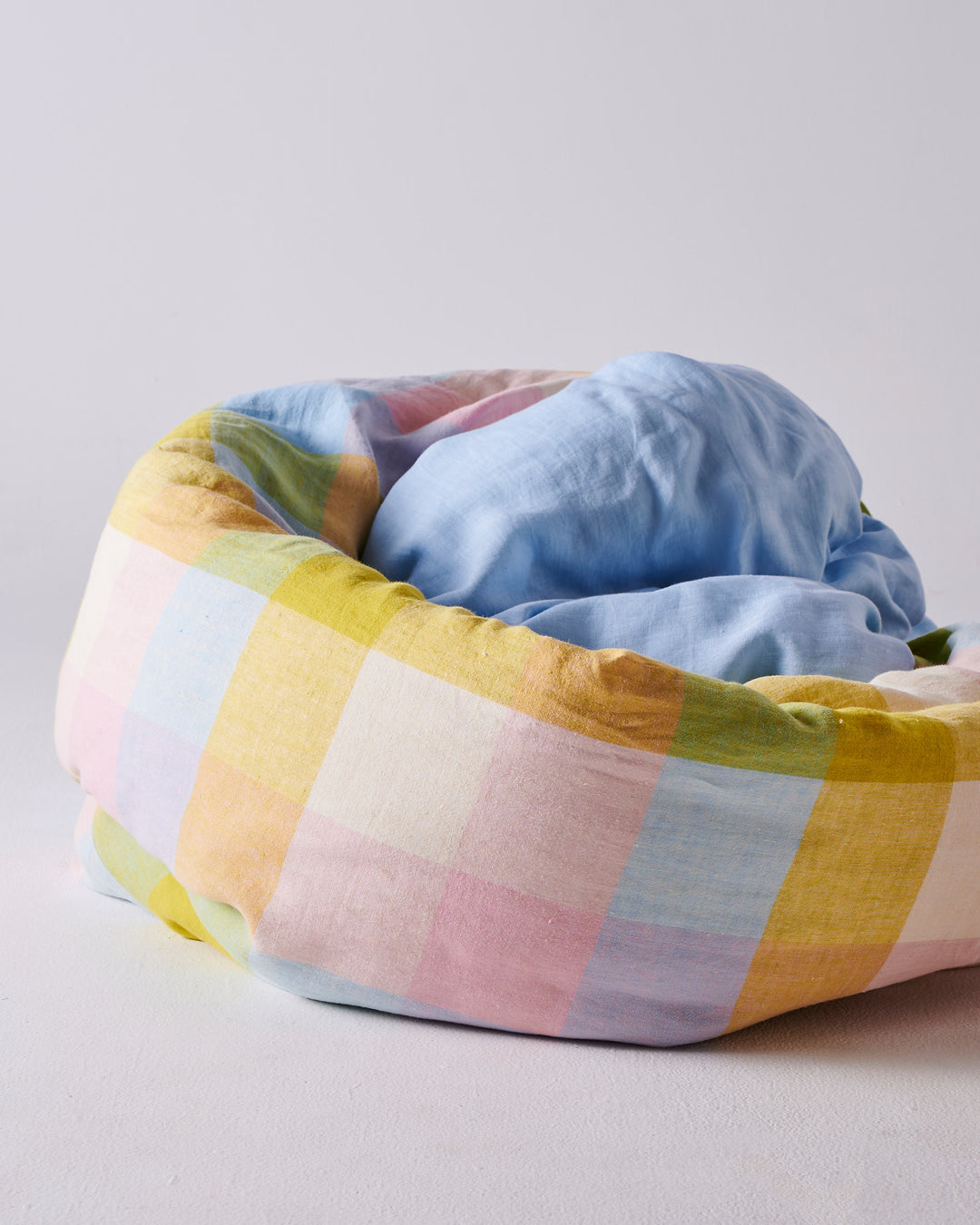Kip & Co Corfu Tartan Linen Quilt Cover
