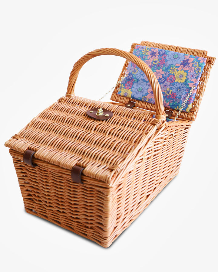 Kip & Co Bunch Of Fun Rattan Picnic Basket