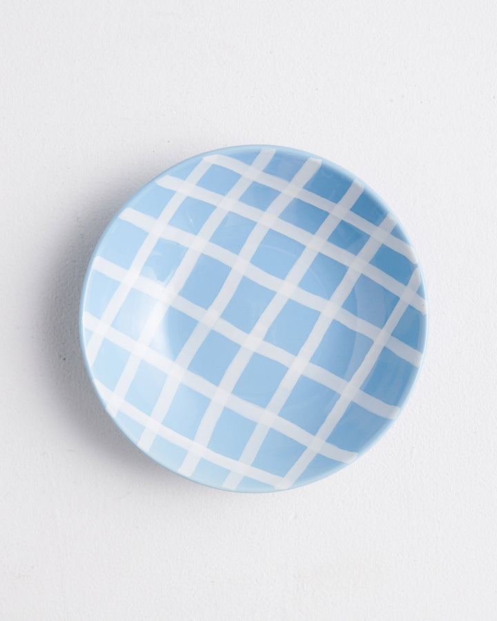 Kip & Co Blue Bird Tartan Bowl 2P Set